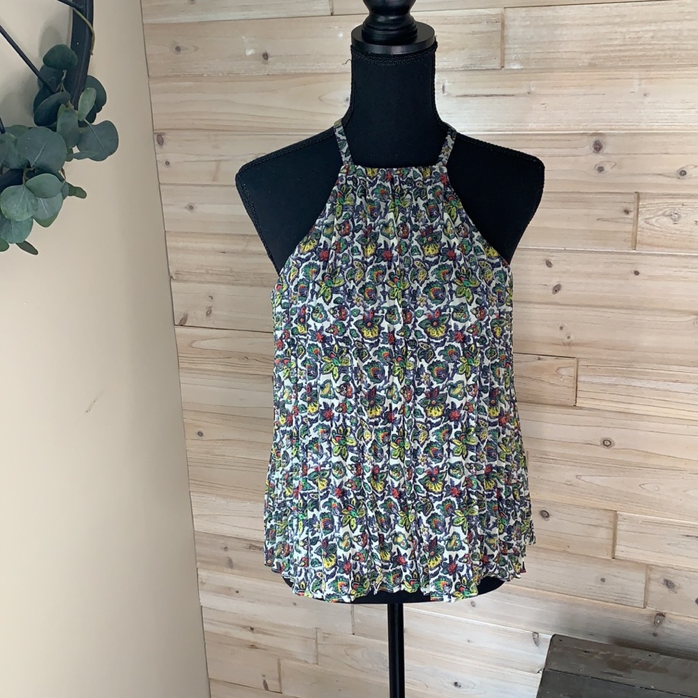Likely Chester Halter neck pleated blouse